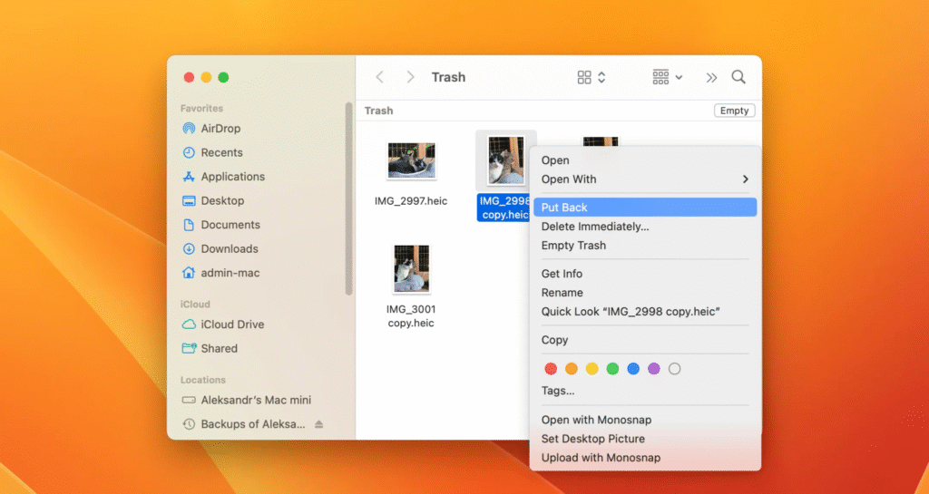 macOS Trash Folder: