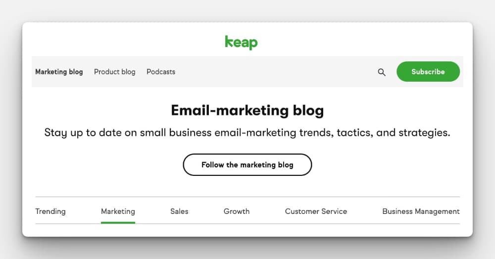 Keap Email Marketing Blog