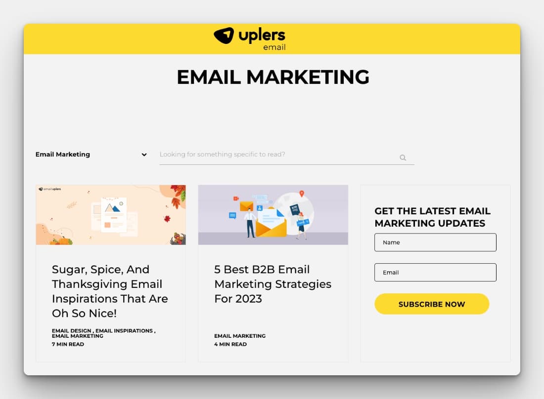 Uppers Email Marketing Blog